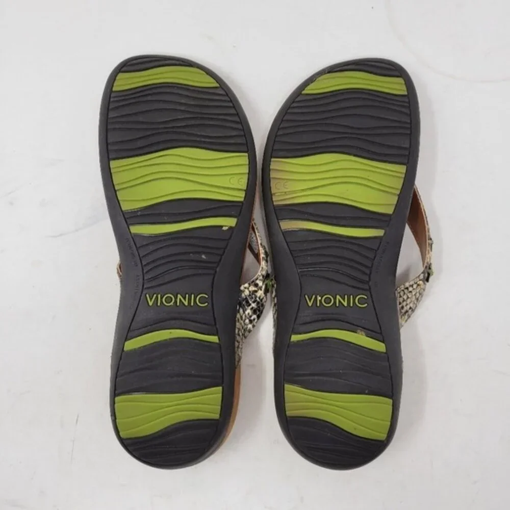 Vionic | Women's Rest Floriana Toepost Thong Sandal Pewter - Picture 8 of 9